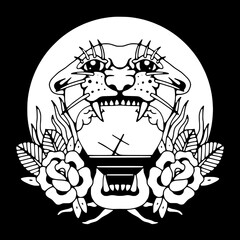 old school vector design for t-shirts, stickers, tattoos and more