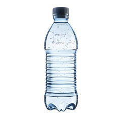 Refreshingly Filled Water Bottle on White Background for Professionals