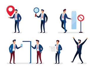 Business Professionals Engaged in Various Office Activities