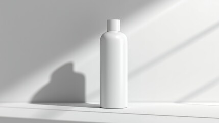 A blank white plastic spray bottle for cosmetic liquid or medical health care products packaging