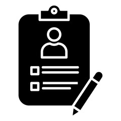 Registration Glyph Icon