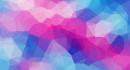 Fototapeta premium Abstract Pink Blue Purple Geometric Low Polygonal Background