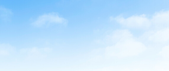 Blue sky with white fluffy cloud. Cumulus clouds background. Cloudscape morning sky. The concepts of freedom of life, never give up and positive though energy.