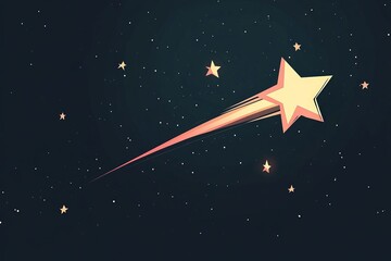 illustration shooting star