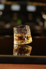 A glass of whiskey