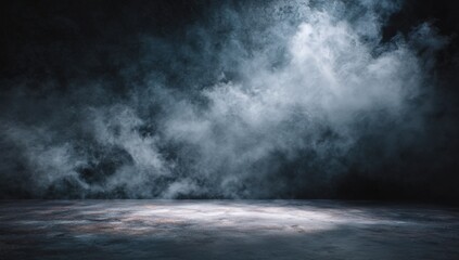 Dark smoky studio backdrop
