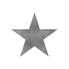 Obraz premium silver star isolated on white