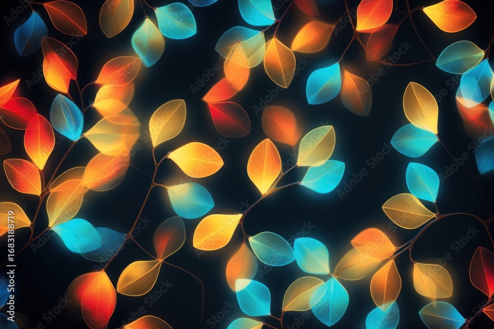 Wall mural pattern bokeh effect background backgrounds abstract lighting.