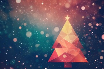 abstract christmas tree