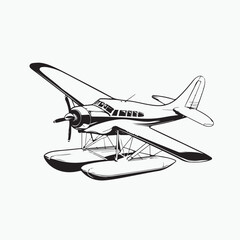 vector illustration of airplane