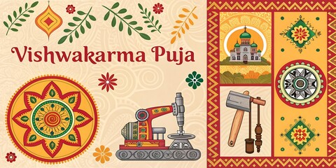 Vibrant Ethnic Patterns Textile Design Elements  Motifs