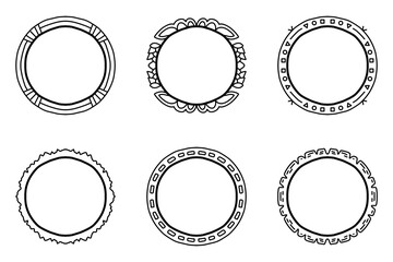 Vintage Style Hand Drawn Frame Collection