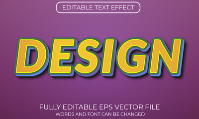 Design editable text effect