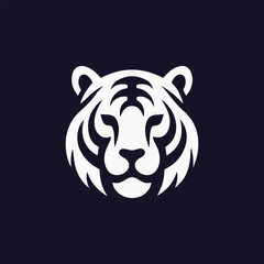Minimalist tiger logo
