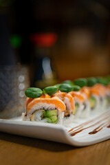 dragon collection sushi rolls set.