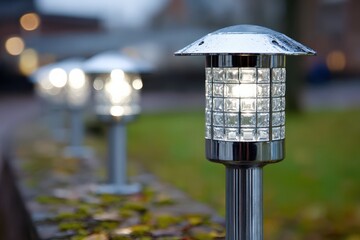 Timer controlled outdoor lighting enhances energy efficiency at night Generative AI