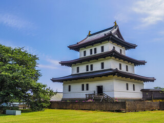 Naklejka premium 【北海道】松前町・松前城