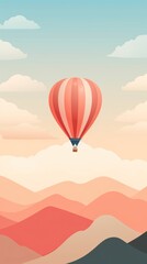 Obraz premium Hot air balloon backgrounds aircraft vehicle.