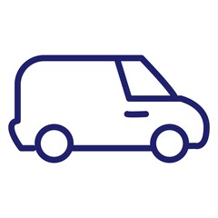 Linear car icon. Universal car icon to use in web and mobile UI, car basic UI elements. Line with editable stroke. Eps 10. Vector illustration.