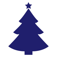 Obraz premium Christmas tree flat icon. Eps 10. Vector illustration.