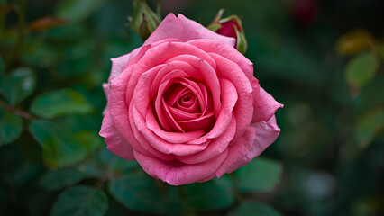 pink rose in garden