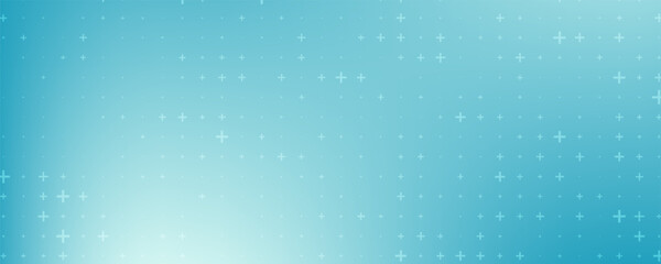 Healthcare Medical Plus Pattern. Blue Mathematical Plus Symbols Pattern. Math Design Elements Background. Medical Tech Background. Vector Illustration.