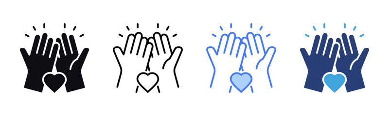 Friendship icon sheet multiple style collection