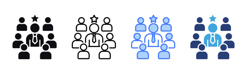 Popularity icon sheet multiple style collection