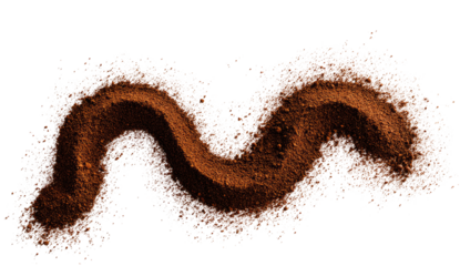 Abstract, swirling, brown and light tan colored textured pattern.  A flowing, organic design with small, scattered specks of color