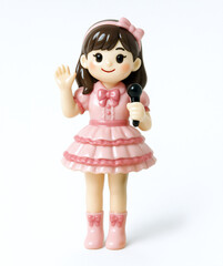 ステージ衣装を着た女性アイドル