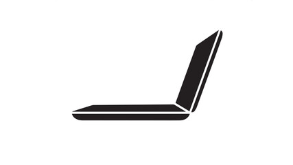 Modern laptop computer illustration with vibrant color accents