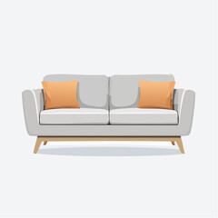 Fototapeta premium Modernes Sofa mit klaren Linien