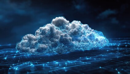 Abstract digital cloud illustration