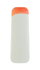 White plastic bottle or container isolated on transparent background
