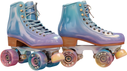 roller skates isolated on white