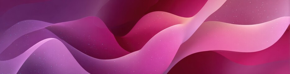 Abstract flowing shapes of vibrant color gradients
