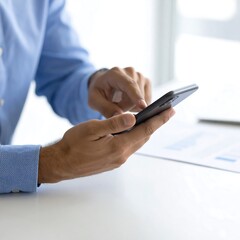 Close-up of person using a smartphone