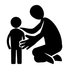 Gentle giant robot offers rose to child in magical garden, capturing kindness, wonder, and the beauty of unlikely friendship