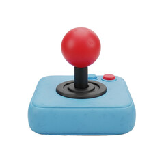 3d icon of Arcade joystick in clay style isolated  © kirouane