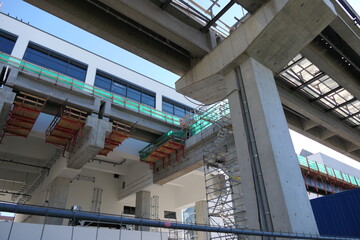 Baustelle am Frankfurter Flughafen