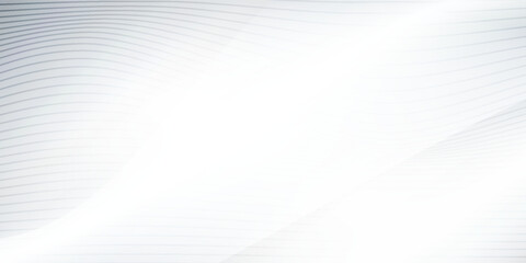 Obraz premium Abstract White Wave Background with Light Lines.