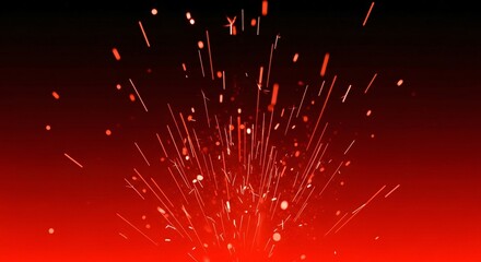 Red Firework Spark Explosion Background