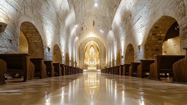 The majestic Catedral de Sal in Zipaquir&aacute;, a cathedral carved into a salt mine 