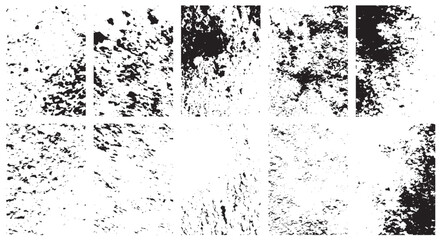 Collection of  Grunge Texture Background for graphic design. Simply Place illustration over any Object to Create grungy Effect.