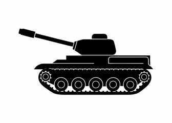 Obraz premium military tank jpg illustration on white background