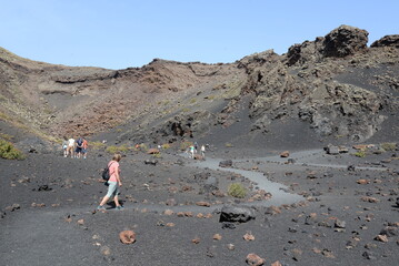In der Caldera de los Cuervos.Lanzarote