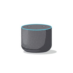 Obraz premium Smart Speaker Voice Assistant Device Vector Illustration
