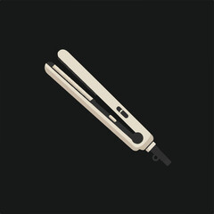 Hair Flat Iron Isolated on Dark Background