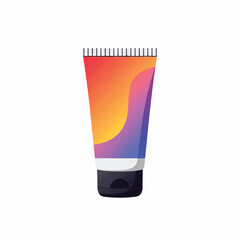 Lotion or Face Cream Tube Isolated