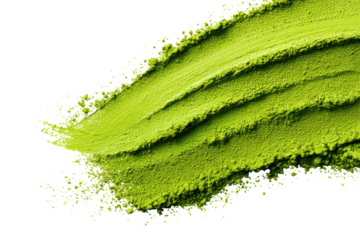 Vibrant, textured, light green substance, swirled and layered